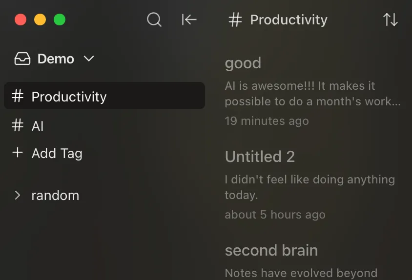 基于标签的笔记整理